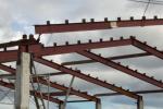 Welding in the roof beams