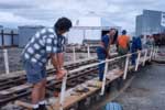 Attaching the Board Walk and Hand Rails