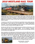 2010 Westland Rail Tour Info Sheet