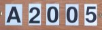 A2005 Inside Number