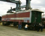 A371 unloaded onto bogies