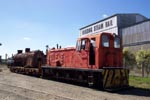 Dsa moving the stripped spare boiler into the depot.